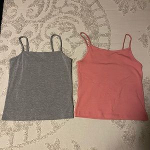 Two crop tanks. Size small. Bought from target, never worn.